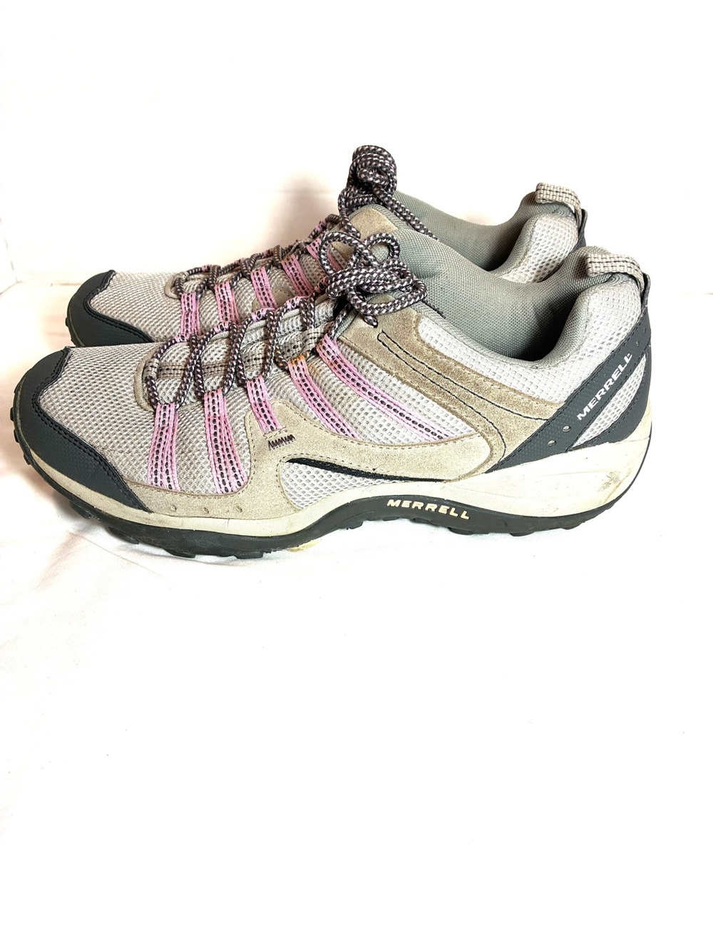 Merrell Women’s Outdoor Hiking Trail Shoes Pewter Lace-Up Comfort Size 11 - Picture 4 of 8